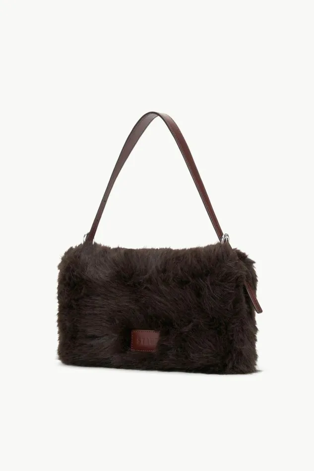 STAUD The Evening Edit HARLOW FAUX FUR BAG Espresso 8211 Women