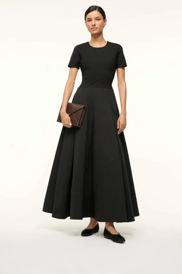 STAUD The Evening Edit KEITH BALLET FLAT Black 8211 Women