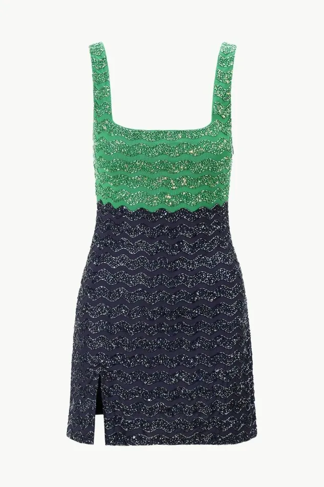 STAUD The Evening Edit LE SABLE DRESS Coastline 8211 Women STAUD The Evening Edit LE SABLE DRESS Coastline 8211 Women
