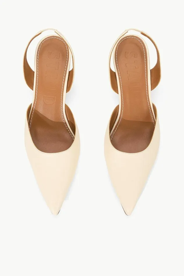 STAUD The Evening Edit SEBASTIAN SLINGBACK Cream 8211 Women STAUD The Evening Edit SEBASTIAN SLINGBACK Cream 8211 Women