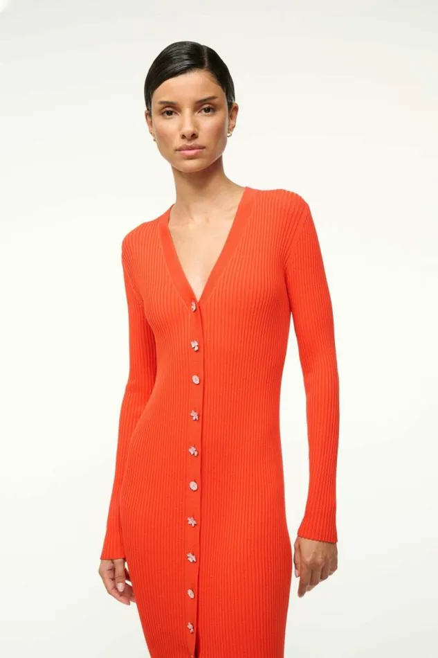 STAUD The Knit Shop SHOKO SWEATER Cayenne 8211 Women STAUD The Knit Shop SHOKO SWEATER Cayenne 8211 Women