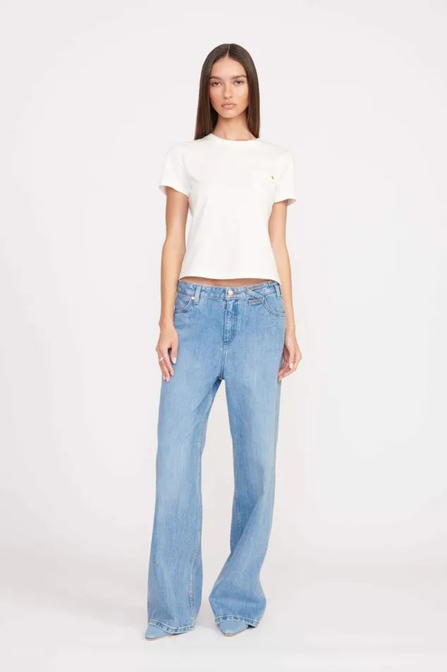 STAUD Tops WRANGLER THE W TEE White 8211 Women STAUD Tops WRANGLER THE W TEE White 8211 Women