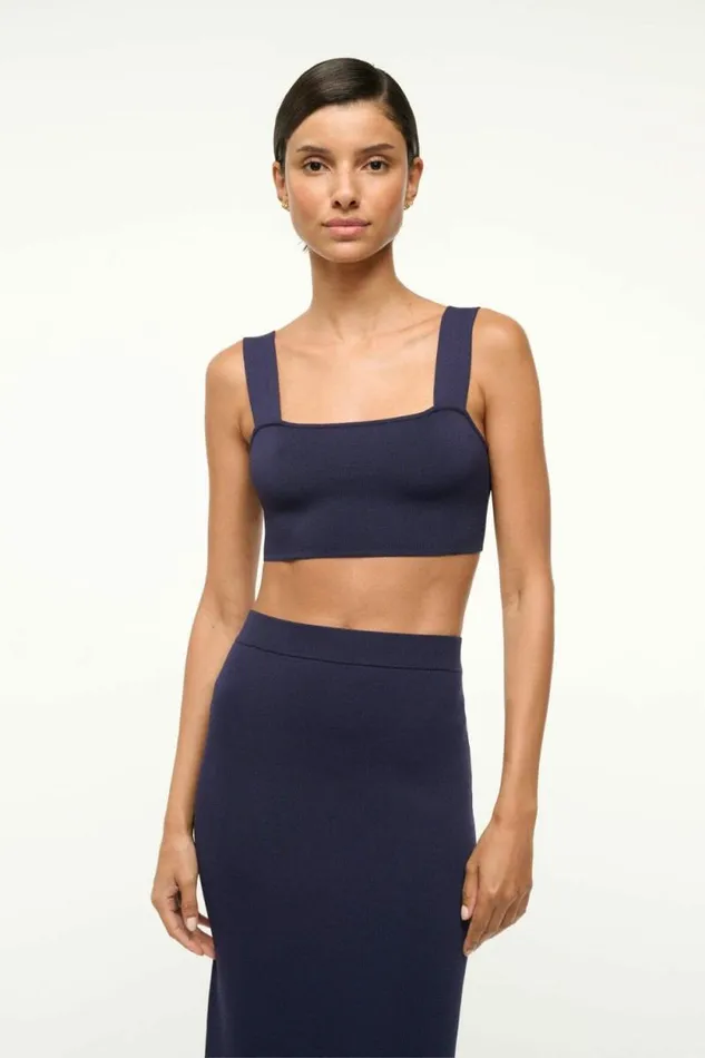 STAUD Tops ZOLA TOP Navy White 8211 Women
