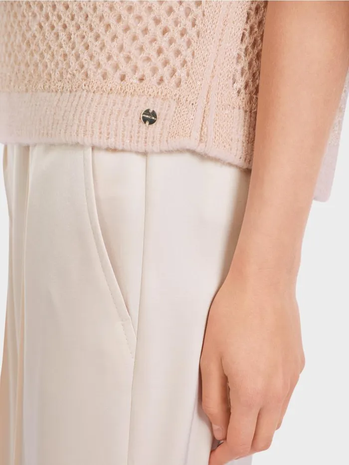 Strick Damen Marc Cain Tank Top Knitted In Germany Soft Blossom