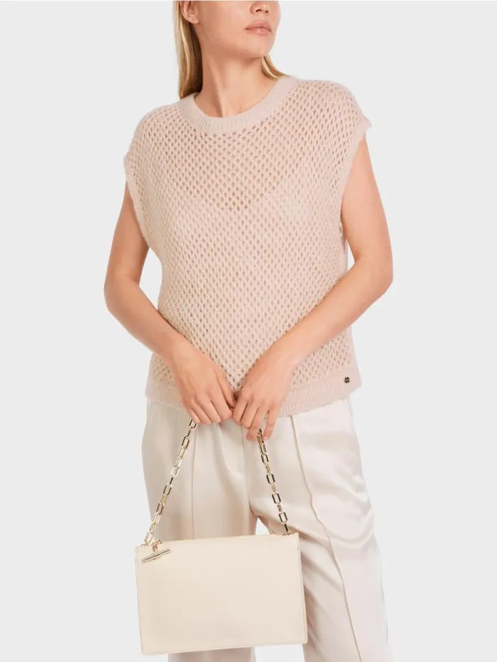 Strick Damen Marc Cain Tank Top Knitted In Germany Soft Blossom