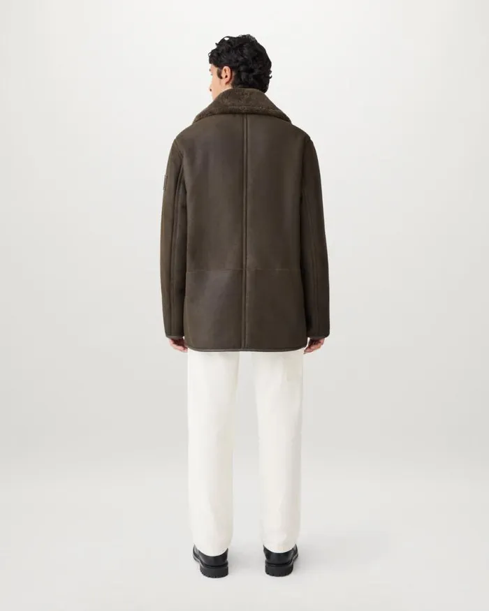 Suede and Shearling Jackets Men Belstaff Storm Coat Clay Brown