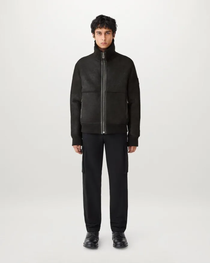 Suede and Shearling Jackets Men Belstaff Trace Jacket Black Suede and Shearling Jackets Men Belstaff Trace Jacket Black