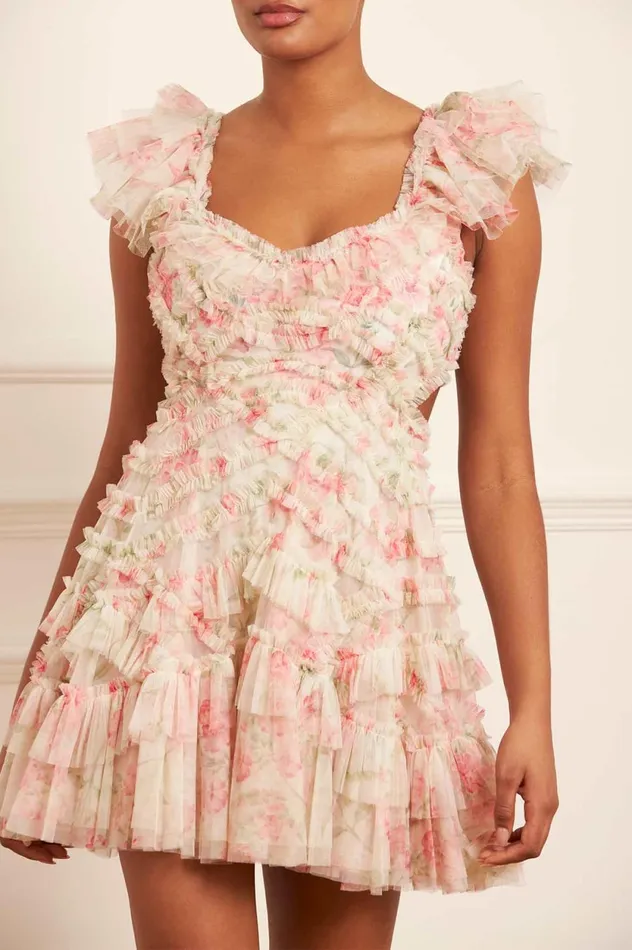 Summer Posy Lola Backless Micro Mini Dress Multi Women Needle and Thread Dresses
