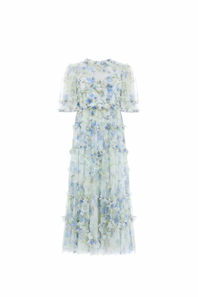 Summer Posy Short Sleeve Ballerina Dress Multi Women Needle and Thread Dresses