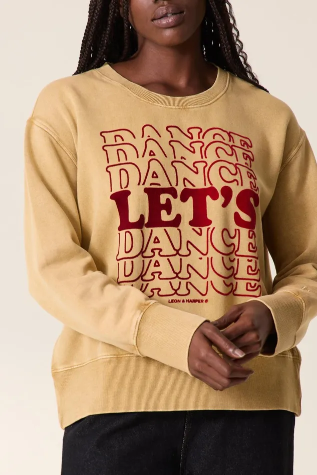 Sweatshirts Women Leon and Harper Sorbet Lets Sweatshirt Beige