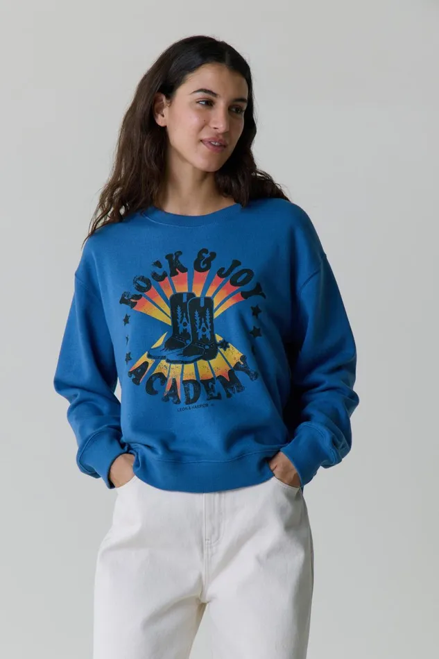 Sweatshirts Women Leon and Harper Sortie Aca H23 Sweatshirt Sea