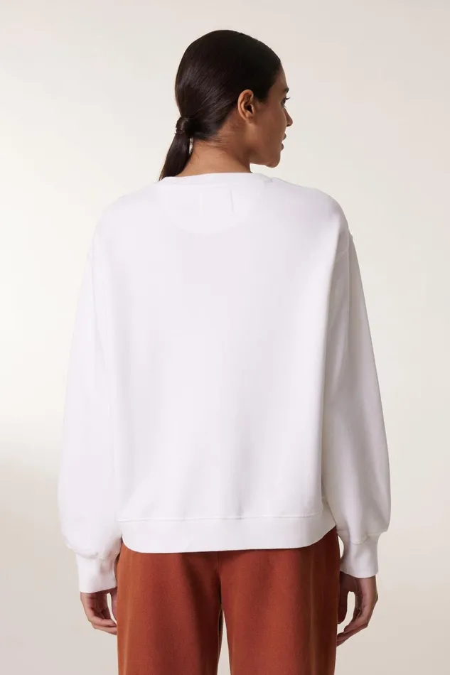 Sweatshirts Women Leon and Harper Sortie Lve Sweatshirt White