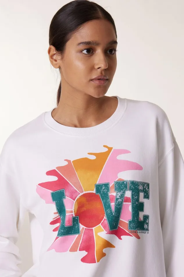 Sweatshirts Women Leon and Harper Sortie Lve Sweatshirt White