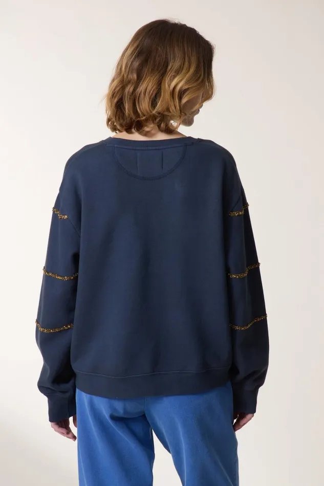 Sweatshirts Women Leon and Harper Sortie River Sweatshirt Carbone