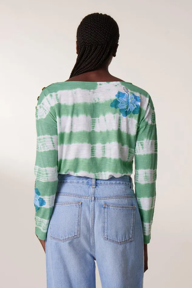 Sweatshirts Women Leon and Harper Thilla Hawai Tshirt Green