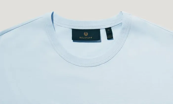 TShirts Men Belstaff Deconstructed Phoenix Graphic TShirt Sky Blue