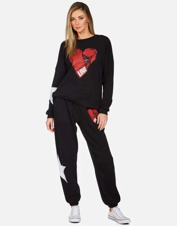 Tanzy Love Boxing Black Women039s Lauren Moshi Long Sweatpants