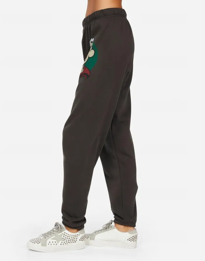 Tanzy Vintage Popeye Vintage Black Women039s Lauren Moshi Long Sweatpants