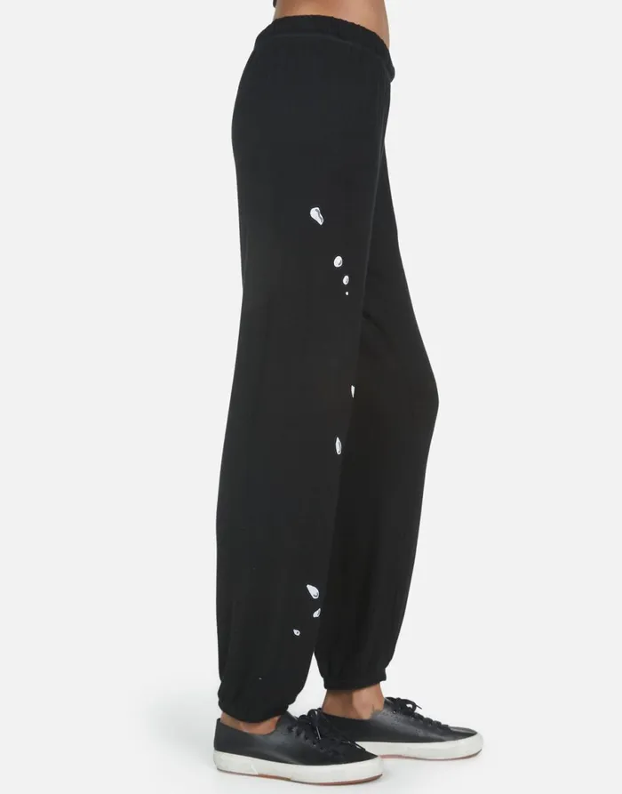 Tanzy Wine Is My Water Black Women039s Lauren Moshi Long Sweatpants