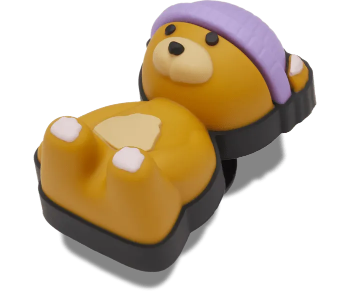 Teddy Bear With Beanie WomenMen Crocs Jibbitz Charms