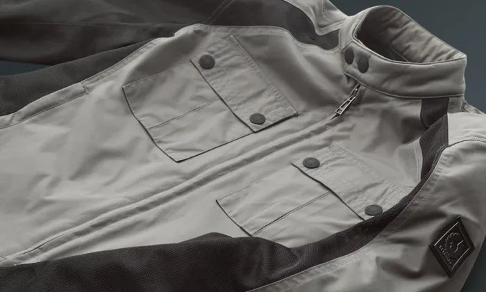 Textile Motorcycle Jackets Men Belstaff Temple Motorcycle Jacket Granite Grey Textile Motorcycle Jackets Men Belstaff Temple Motorcycle Jacket Granite Grey