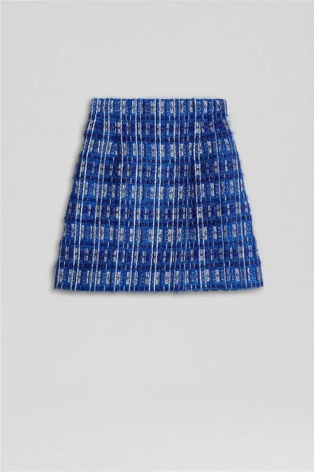 TINSEL WRAP SKIRT COBALT Skirts Scanlan Theodore Women