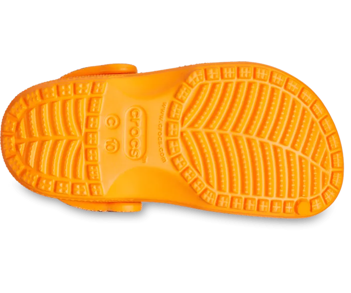 Toddler Jurassic World Classic Clog Orange Zing Kids Crocs Clogs