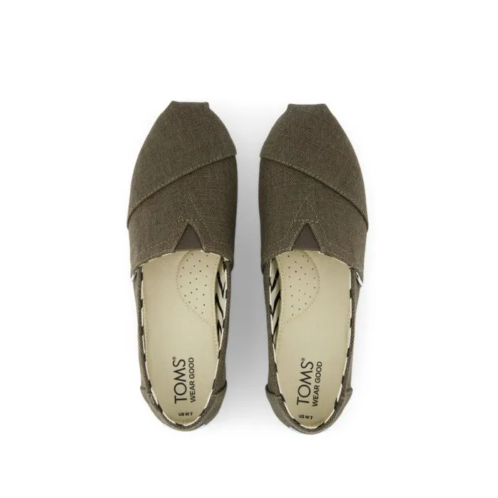 Toms Alpargatas Alpargata Heritage Canvas Canteen Green 8211 Women