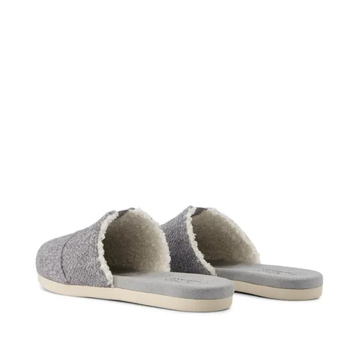 Toms Alpargatas Alpargata Mule Ultimate Grey Faux Shearling Sparkle Knit 8211 Women