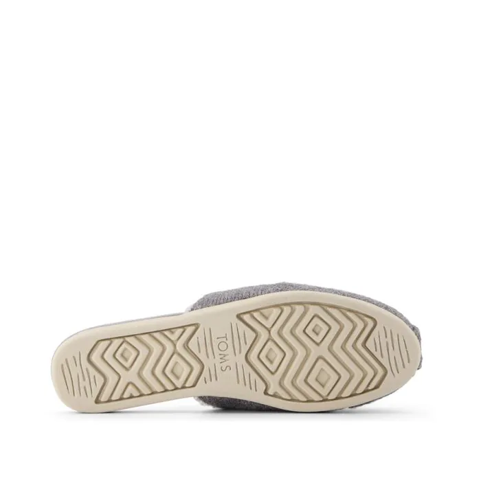 Toms Alpargatas Alpargata Mule Ultimate Grey Faux Shearling Sparkle Knit 8211 Women