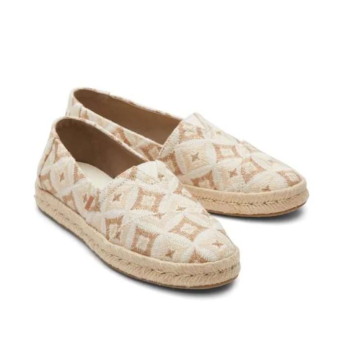 Toms Alpargatas Alpargata Rope 20 Espadrille Geometric Natural 8211 Women