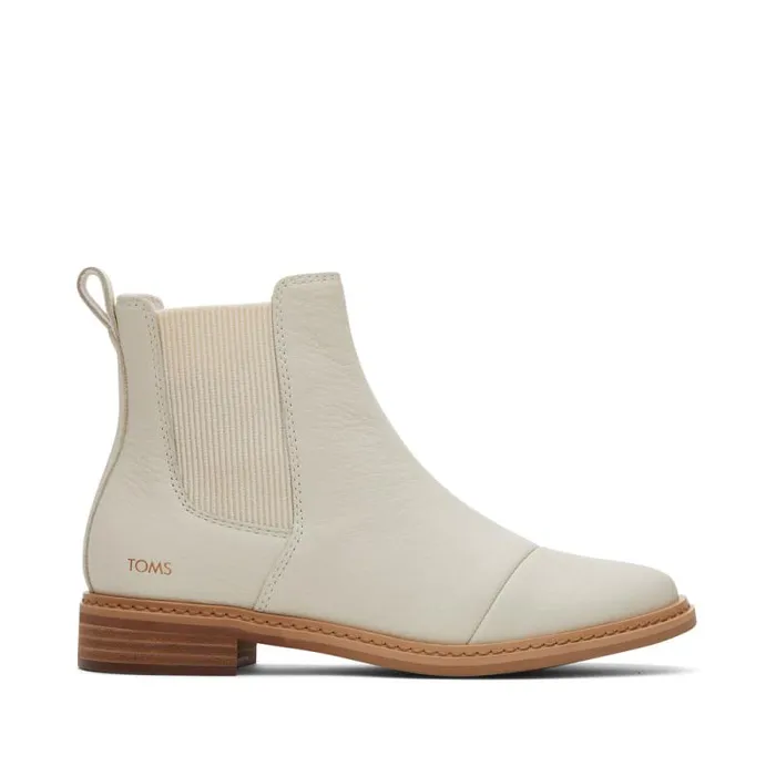 Toms Boots and Booties Charlie Boot Light Sand Leather 8211 Women