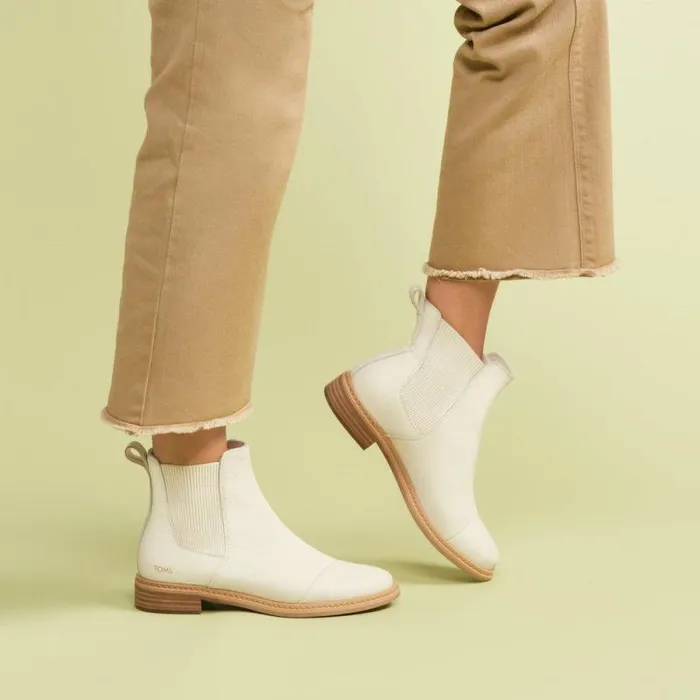 Toms Boots and Booties Charlie Boot Light Sand Leather 8211 Women