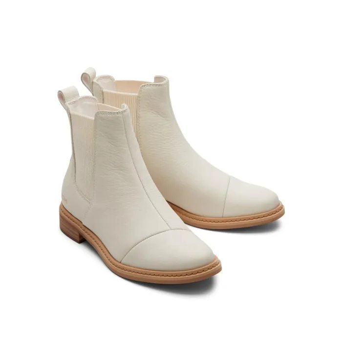 Toms Boots and Booties Charlie Boot Light Sand Leather 8211 Women
