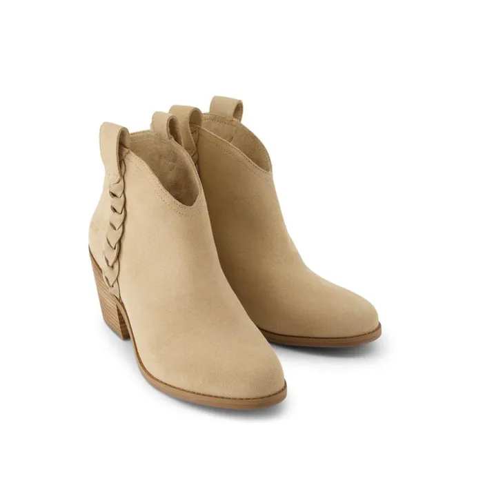 Toms Boots and Booties Constance Heeled Boot Braided Natural 8211 Women Toms Boots and Booties Constance Heeled Boot Braided Natural 8211 Women