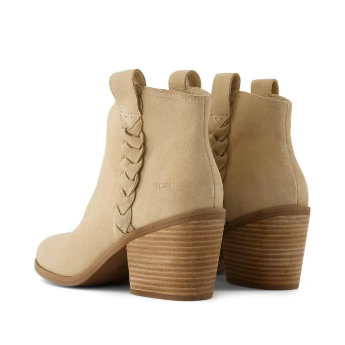 Toms Boots and Booties Constance Heeled Boot Braided Natural 8211 Women Toms Boots and Booties Constance Heeled Boot Braided Natural 8211 Women