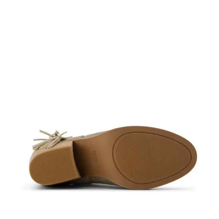Toms Boots and Booties Constance Heeled Boot Fringe Natural 8211 Women