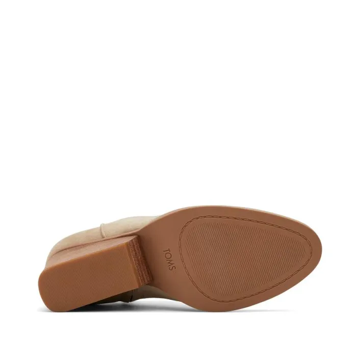 Toms Boots and Booties Hadley Heeled Boot Oatmeal Suede 8211 Women
