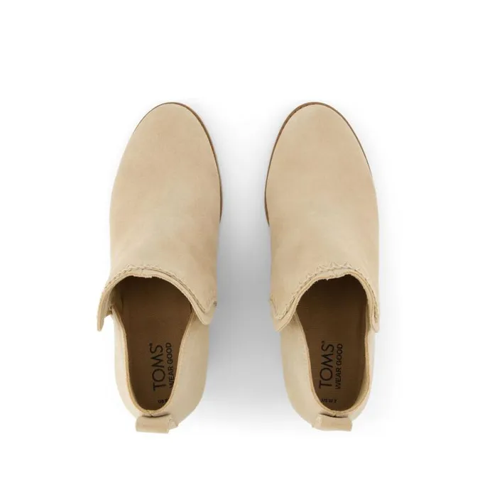 Toms Boots and Booties Kaia Wedge Ankle Boot Suede Natural 8211 Women Toms Boots and Booties Kaia Wedge Ankle Boot Suede Natural 8211 Women