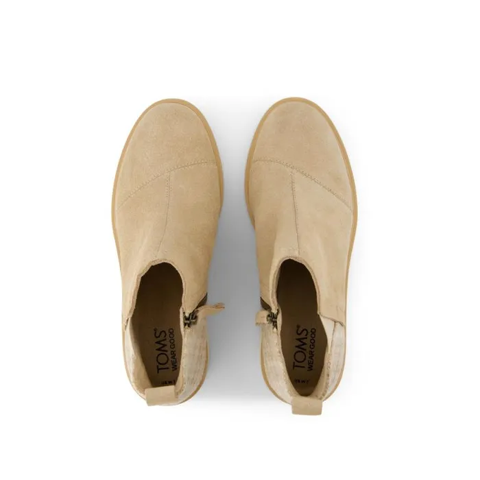 Toms Boots and Booties Maude Wedge Boot Natural Suede Cozy Plaid 8211 Women Toms Boots and Booties Maude Wedge Boot Natural Suede Cozy Plaid 8211 Women