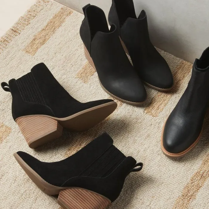 Toms Boots and Booties Noa Ankle Boot Black Suede 8211 Women Toms Boots and Booties Noa Ankle Boot Black Suede 8211 Women