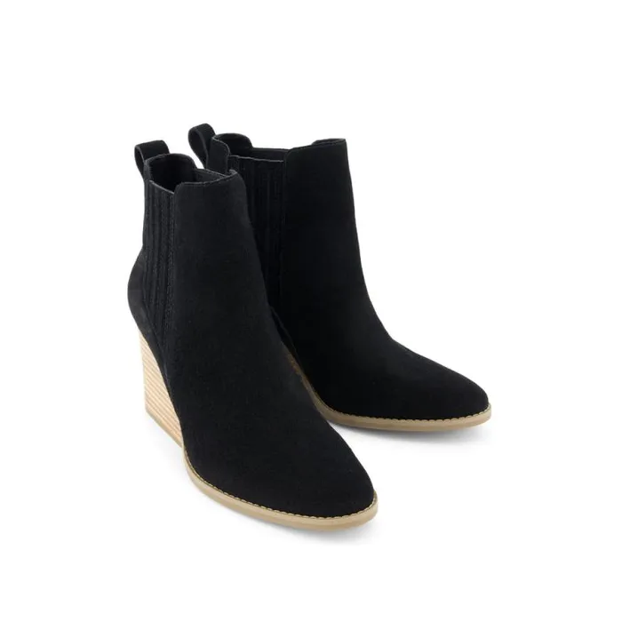 Toms Boots and Booties Noa Ankle Boot Black Suede 8211 Women Toms Boots and Booties Noa Ankle Boot Black Suede 8211 Women