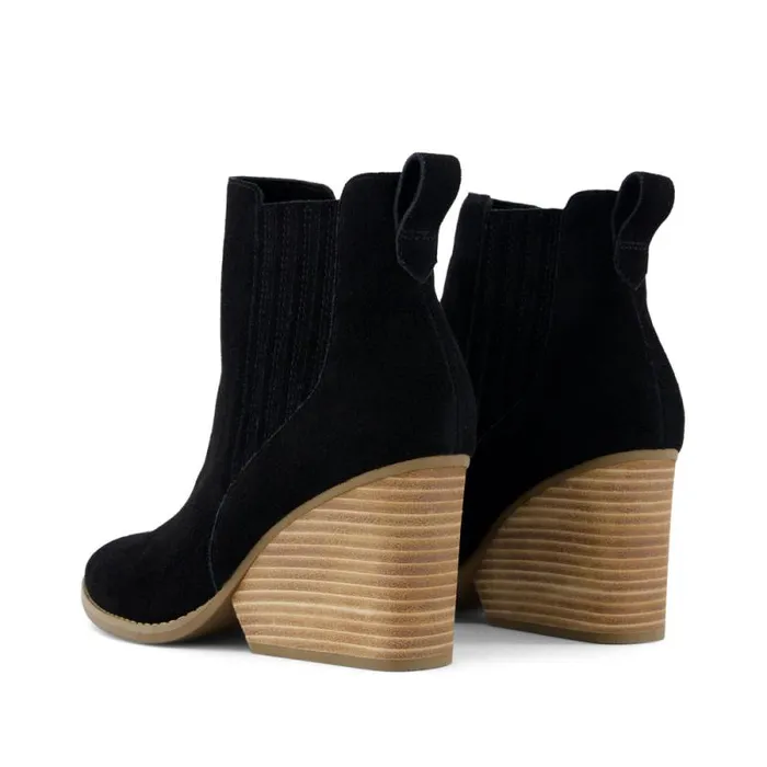 Toms Boots and Booties Noa Ankle Boot Black Suede 8211 Women Toms Boots and Booties Noa Ankle Boot Black Suede 8211 Women