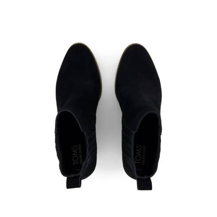 Toms Boots and Booties Noa Ankle Boot Black Suede 8211 Women Toms Boots and Booties Noa Ankle Boot Black Suede 8211 Women