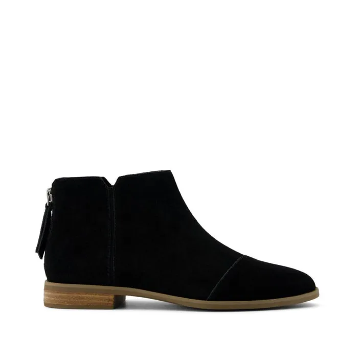 Toms Boots and Booties Rylie Ankle Bootie Black Suede 8211 Women