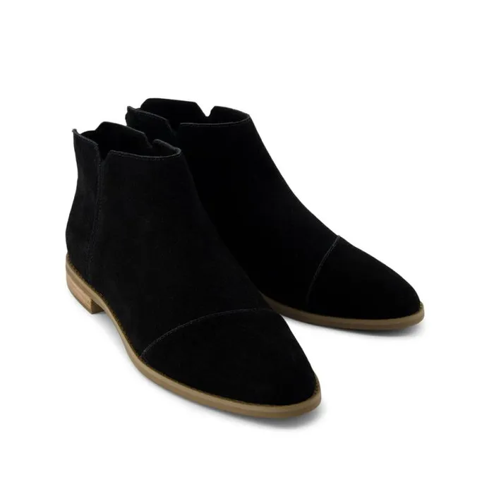 Toms Boots and Booties Rylie Ankle Bootie Black Suede 8211 Women Toms Boots and Booties Rylie Ankle Bootie Black Suede 8211 Women