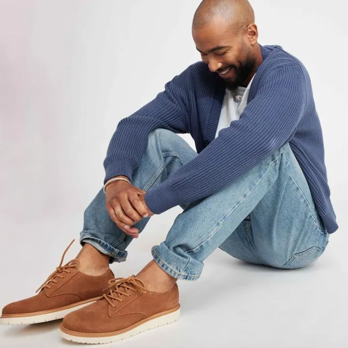Toms Dress Casual Navi TRVL LITE Dress Shoe Water Resistant Tan 8211 Men Toms Dress Casual Navi TRVL LITE Dress Shoe Water Resistant Tan 8211 Men