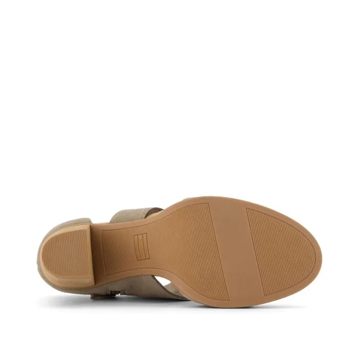 Toms Heels and Wedges Milan Closed Toe Heel Suede Dune 8211 Women