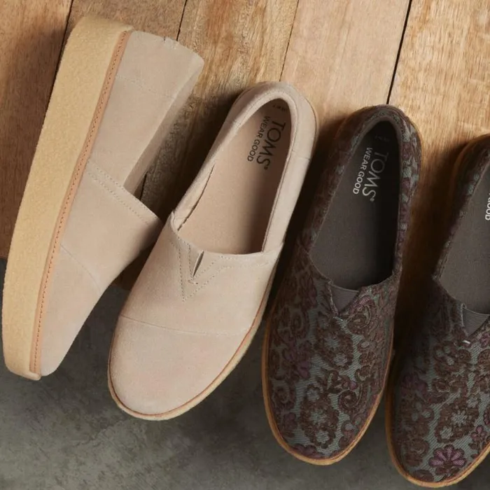 Toms Slip Ons Adelaide Espadrille Natural Suede 8211 Women