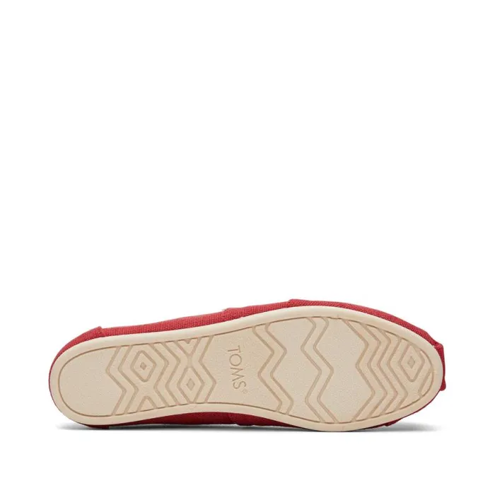 Toms Slip Ons Alpargata Red Heritage Canvas 8211 Women